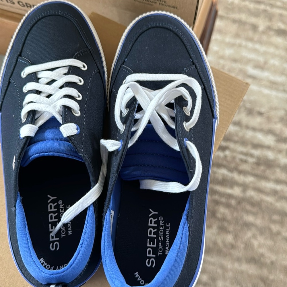 Sperry Covetide Washable Sneaker, Blue, 4 US Unisex Big Kid